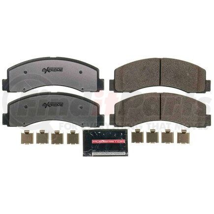 Z36-2087 by POWERSTOP BRAKES - Z36 TRUCK & TOW CARBON-FIBER CERAMIC BRAKE PADS W/ HARDWARE