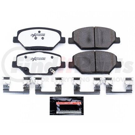 Z261886 by POWERSTOP BRAKES - Z26 STREET PERFORMANCE CARBON-FIBER CERAMIC BRAKE PADS W/ HARDWARE