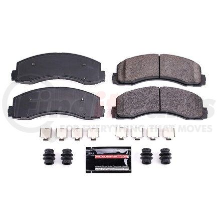 Z232087 by POWERSTOP BRAKES - Z23 EVOLUTION SPORT CARBON-FIBER BRAKE PADS W/ HARDWARE