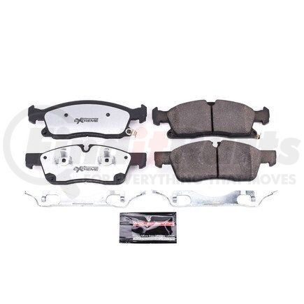 Z361904 by POWERSTOP BRAKES - Z36 TRUCK & TOW CARBON-FIBER CERAMIC BRAKE PADS W/ HARDWARE