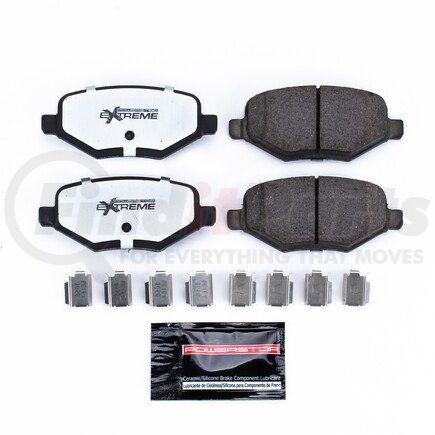 Z361377 by POWERSTOP BRAKES - Z36 TRUCK & TOW CARBON-FIBER CERAMIC BRAKE PADS W/ HARDWARE