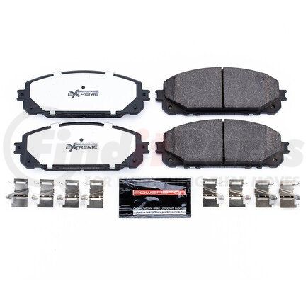 Z361843 by POWERSTOP BRAKES - Z36 TRUCK & TOW CARBON-FIBER CERAMIC BRAKE PADS W/ HARDWARE