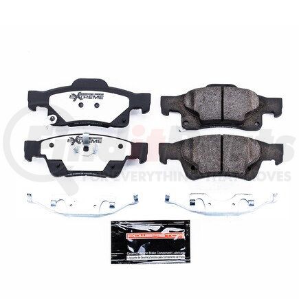 Z36-1498 by POWERSTOP BRAKES - Z36 TRUCK & TOW CARBON-FIBER CERAMIC BRAKE PADS W/ HARDWARE