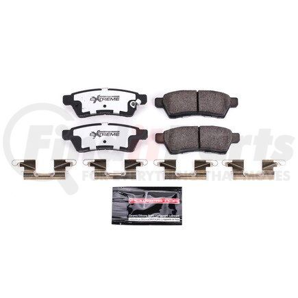 Z361100 by POWERSTOP BRAKES - Z36 TRUCK & TOW CARBON-FIBER CERAMIC BRAKE PADS W/ HARDWARE