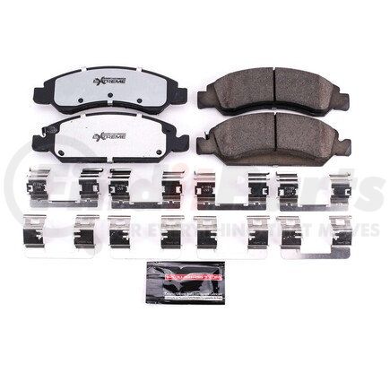 Z36-1367 by POWERSTOP BRAKES - Z36 TRUCK & TOW CARBON-FIBER CERAMIC BRAKE PADS W/ HARDWARE