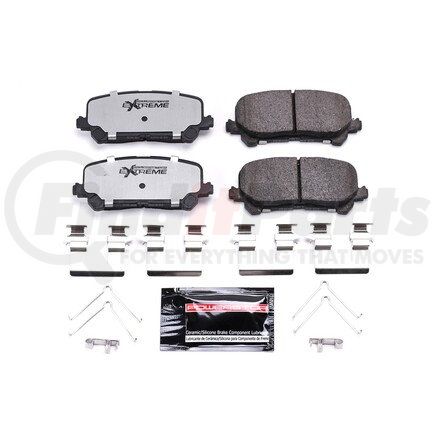 Z361724 by POWERSTOP BRAKES - Z36 TRUCK & TOW CARBON-FIBER CERAMIC BRAKE PADS W/ HARDWARE