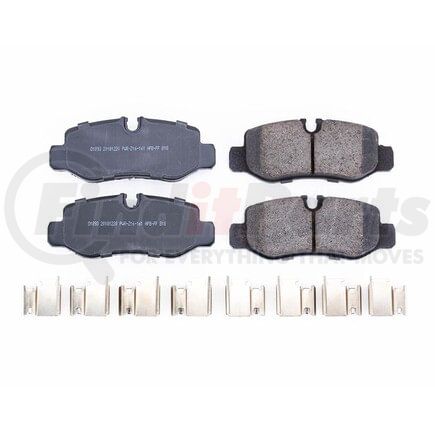 17-1893 by POWERSTOP BRAKES - Z17 EVOLUTION CERAMIC BRAKE PADS W/ HARDWARE