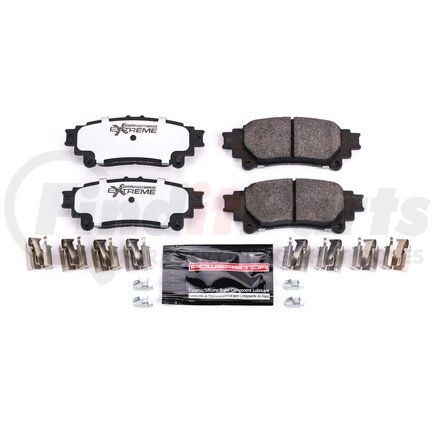 Z36-1391 by POWERSTOP BRAKES - Z36 TRUCK & TOW CARBON-FIBER CERAMIC BRAKE PADS W/ HARDWARE