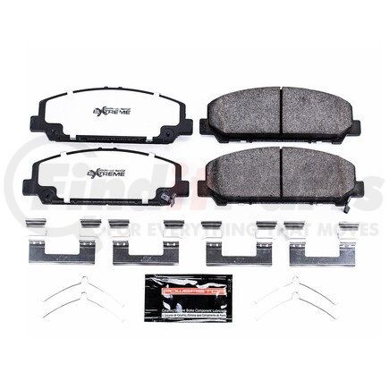 Z361509 by POWERSTOP BRAKES - Z36 TRUCK & TOW CARBON-FIBER CERAMIC BRAKE PADS W/ HARDWARE