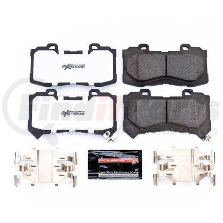 Z361802 by POWERSTOP BRAKES - Z36 TRUCK & TOW CARBON-FIBER CERAMIC BRAKE PADS W/ HARDWARE