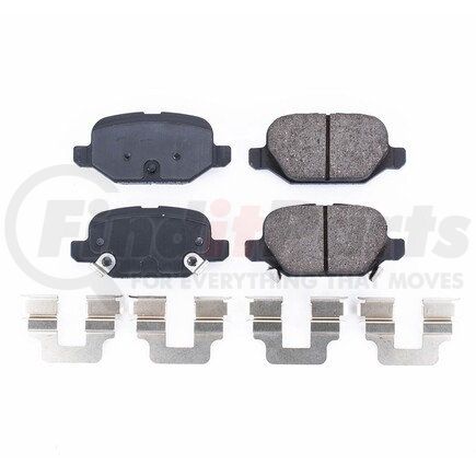 171744 by POWERSTOP BRAKES - Z17 EVOLUTION CERAMIC BRAKE PADS W/ HARDWARE