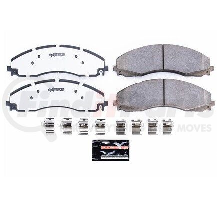 Z36-2018 by POWERSTOP BRAKES - Z36 TRUCK & TOW CARBON-FIBER CERAMIC BRAKE PADS W/ HARDWARE