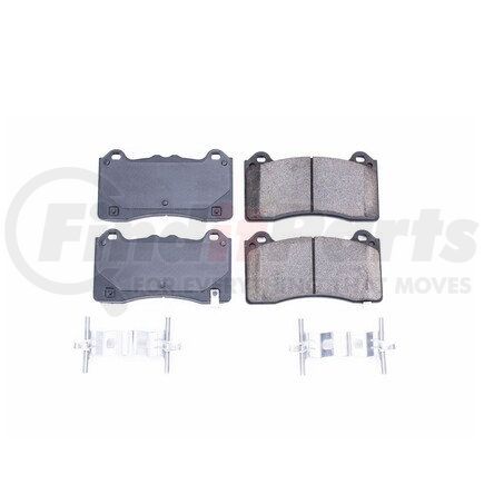 171977 by POWERSTOP BRAKES - Z17 EVOLUTION CERAMIC BRAKE PADS W/ HARDWARE