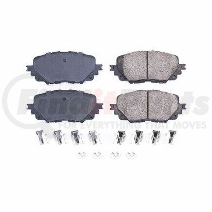 17-1903 by POWERSTOP BRAKES - Z17 EVOLUTION CERAMIC BRAKE PADS W/ HARDWARE