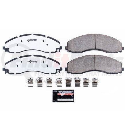 Z36-2018A by POWERSTOP BRAKES - Z36 TRUCK & TOW CARBON-FIBER CERAMIC BRAKE PADS W/ HARDWARE