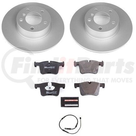 ESK6743 by POWERSTOP BRAKES - Genuine Geomet® Coated Rotors, ECE-R90 Disc Brake Pad Set + Hardware Kit