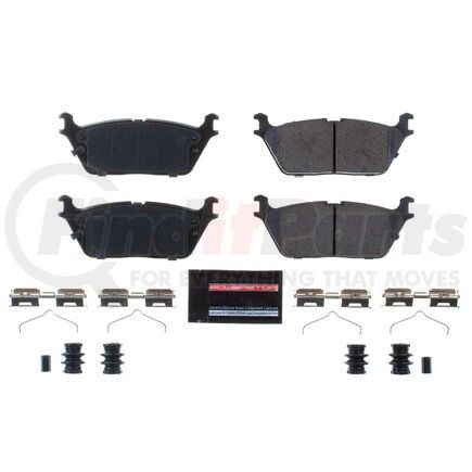 Z232169 by POWERSTOP BRAKES - Z23 EVOLUTION SPORT CARBON-FIBER BRAKE PADS W/ HARDWARE