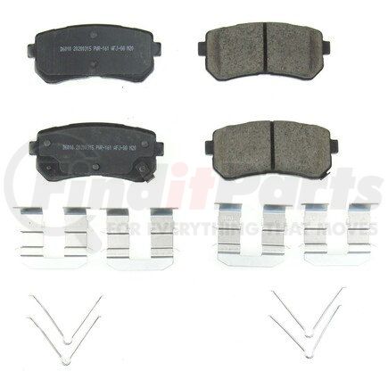 176010 by POWERSTOP BRAKES - Z17 EVOLUTION CERAMIC BRAKE PADS W/ HARDWARE