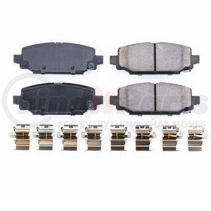 176005 by POWERSTOP BRAKES - Z17 EVOLUTION CERAMIC BRAKE PADS W/ HARDWARE