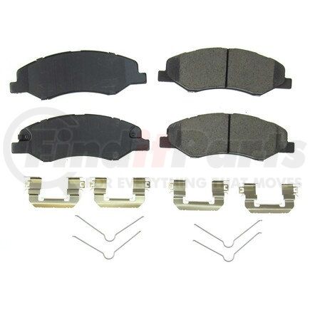 172089 by POWERSTOP BRAKES - Z17 EVOLUTION CERAMIC BRAKE PADS W/ HARDWARE