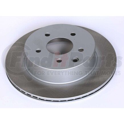 JBR1106SCR by POWERSTOP BRAKES - Disc Brake Rotor - Rear, Vented, Semi-Coated for 03-05 Infiniti G35