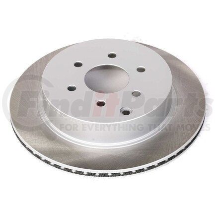 JBR1125SCR by POWERSTOP BRAKES - Disc Brake Rotor - Rear, Vented, Semi-Coated for 05-12 Nissan Pathfinder