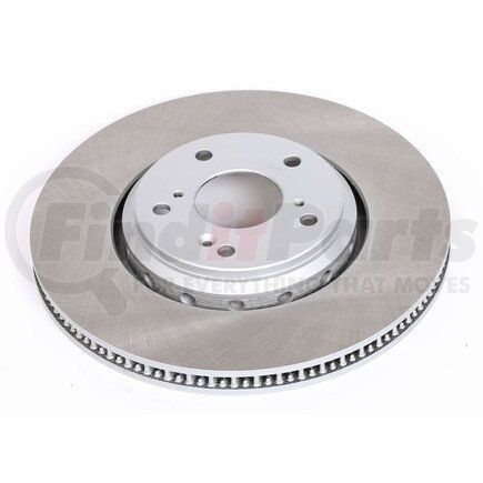 JBR1730SCR by POWERSTOP BRAKES - Disc Brake Rotor - Front, Vented, Semi-Coated for 17-18 Acura ILX