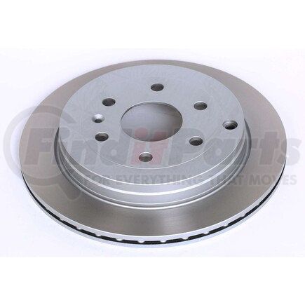 AR8675SCR by POWERSTOP BRAKES - Disc Brake Rotor - Rear, Vented, Semi-Coated for 08-17 Buick Enclave