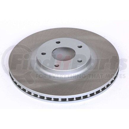 JBR1100SCR by POWERSTOP BRAKES - Disc Brake Rotor - Front, Vented, Semi-Coated for 03-06 Infiniti FX35