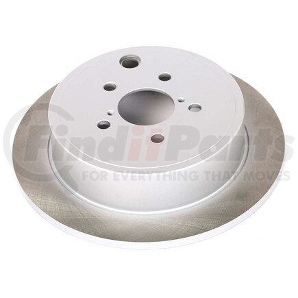 JBR1365SCR by POWERSTOP BRAKES - Disc Brake Rotor - Rear, Solid, Semi-Coated for 2013 - 2016 Subaru BRZ