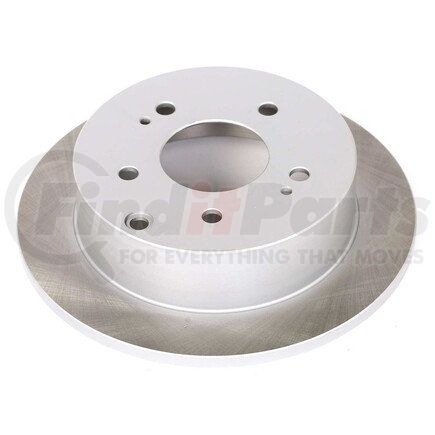 JBR1130SCR by POWERSTOP BRAKES - Disc Brake Rotor - Rear, Solid, Semi-Coated for 2004 - 2008 Mitsubishi Endeavor