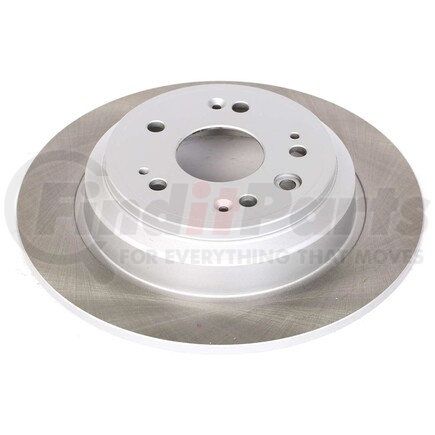 JBR1384SCR by POWERSTOP BRAKES - Disc Brake Rotor - Rear, Solid, Semi-Coated for 10-11 Honda Accord Crosstour