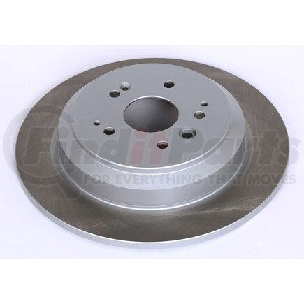 JBR1587SCR by POWERSTOP BRAKES - Disc Brake Rotor - Rear, Solid, Semi-Coated for 2014 - 2016 Acura MDX