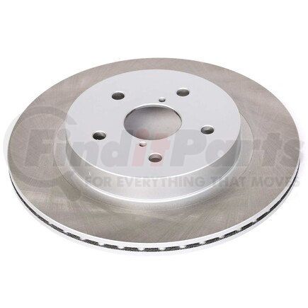 JBR1718SCR by POWERSTOP BRAKES - Disc Brake Rotor - Rear, Vented, Semi-Coated for 03-06 Kia Sorento