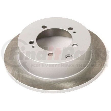 JBR772SCR by POWERSTOP BRAKES - Disc Brake Rotor - Rear, Solid, Semi-Coated for 95-05 Chrysler Sebring