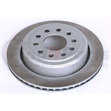 AR8166SCR by POWERSTOP BRAKES - Disc Brake Rotor - Rear, Vented, Semi-Coated for 2003-2011 Lincoln Town Car