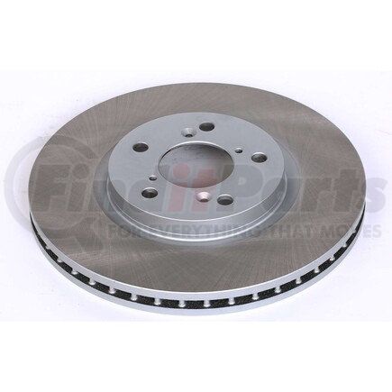 JBR984SCR by POWERSTOP BRAKES - Disc Brake Rotor - Front, Vented, Semi-Coated for 06-14 Honda Ridgeline