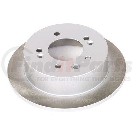 JBR1336SCR by POWERSTOP BRAKES - Disc Brake Rotor - Rear, Vented, Semi-Coated for 07-10 Hyundai Elantra