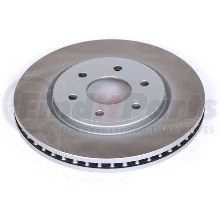 JBR1124SCR by POWERSTOP BRAKES - Disc Brake Rotor - Front, Vented, Semi-Coated for 05-21 Nissan Frontier