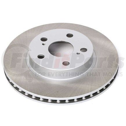 JBR1119SCR by POWERSTOP BRAKES - Disc Brake Rotor - Front, Vented, Semi-Coated for 04-09 Toyota Prius