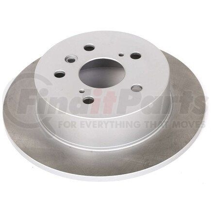 JBR1576SCR by POWERSTOP BRAKES - Disc Brake Rotor - Rear, Solid, Semi-Coated for 13-18 Lexus ES300h