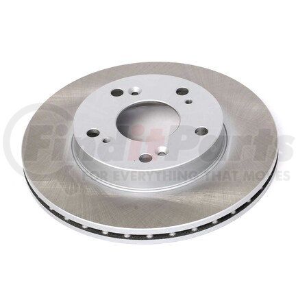 JBR962SCR by POWERSTOP BRAKES - Disc Brake Rotor - Front, Vented, Semi-Coated for 02-06 Acura RSX