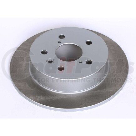 JBR1764SCR by POWERSTOP BRAKES - Disc Brake Rotor - Rear, Solid, Semi-Coated for 18-22 Toyota Camry