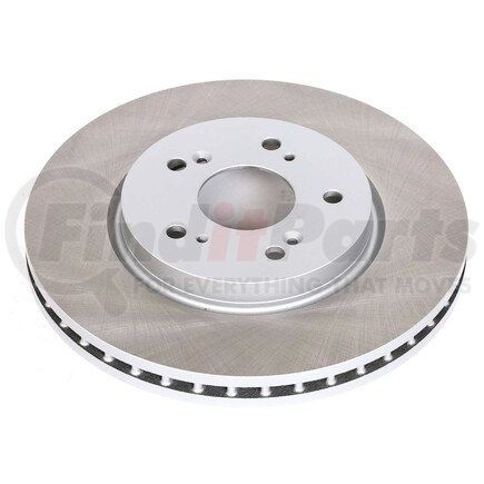 JBR1173SCR by POWERSTOP BRAKES - Disc Brake Rotor - Front, Vented, Semi-Coated for 07-12 Acura RDX