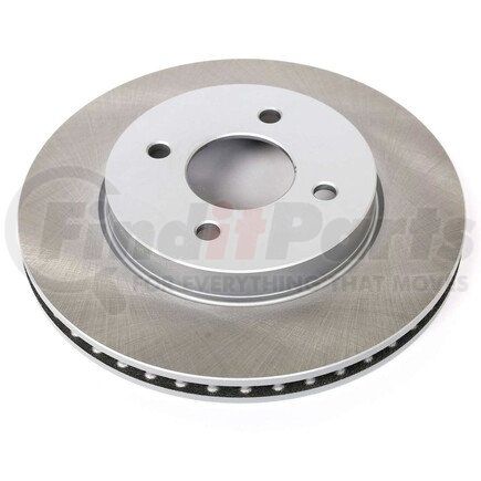 JBR1539SCR by POWERSTOP BRAKES - Disc Brake Rotor - Front, Vented, Semi-Coated for 12-19 Nissan Versa