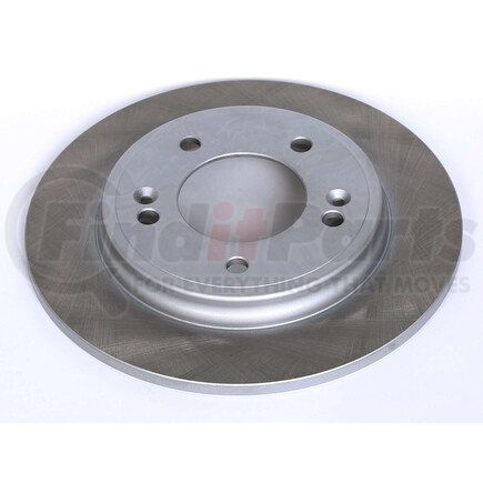 JBR1761SCR by POWERSTOP BRAKES - Disc Brake Rotor - Rear, Solid, Semi-Coated for 17-22 Hyundai Elantra