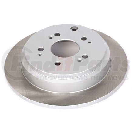 JBR990SCR by POWERSTOP BRAKES - Disc Brake Rotor - Rear, Solid, Semi-Coated for 05-10 Honda Odyssey