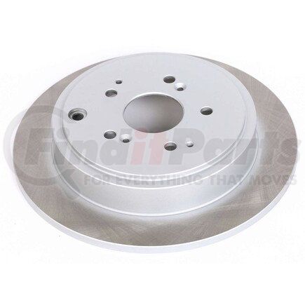 JBR960SCR by POWERSTOP BRAKES - Disc Brake Rotor - Rear, Solid, Semi-Coated for 2001 - 2006 Acura MDX