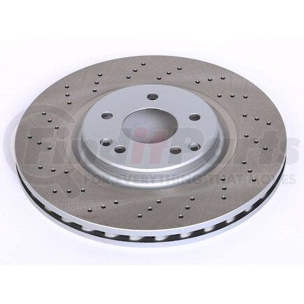 EBR682SCR by POWERSTOP BRAKES - Disc Brake Rotor - Front, Vented, Semi-Coated for 03-07 Mercedes-Benz C230