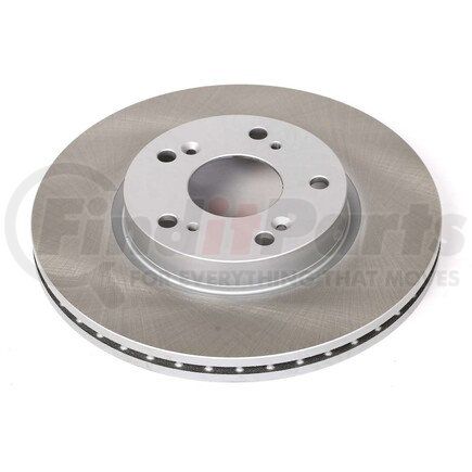 JBR1556SCR by POWERSTOP BRAKES - Disc Brake Rotor - Front, Vented, Semi-Coated for 2013 Acura ILX